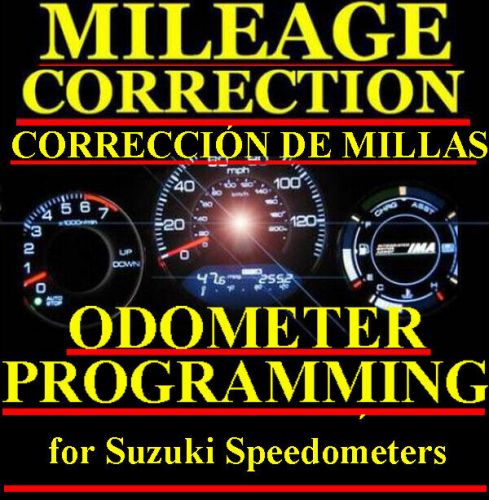 Suzuki motorcycle speedometer instrument gauge cluster mileage odometer program