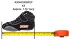 Racequip euro carbon-l series race shoes toddler black - 8t (ages 2-3 years)