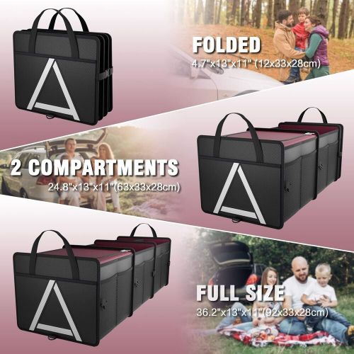 Big sale trunk organizer collapsible cargo storage box insulated cooler bag new