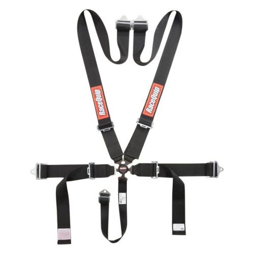 Racequip 744004 - 6-point sfi pull up harness set, black