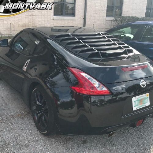 Fit for 2009-2020 nissan 370z coupe black rear window louvers sun shade cover