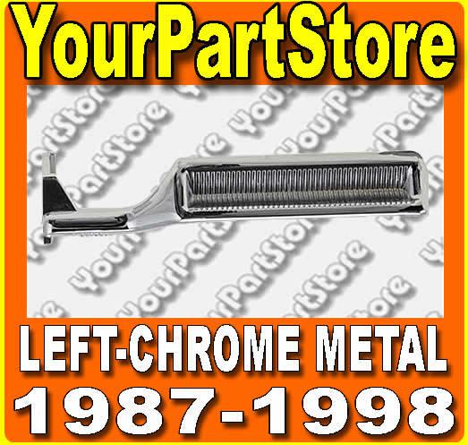 87-98 ford pu pickup truck interior inside inner door handles left chrome metal