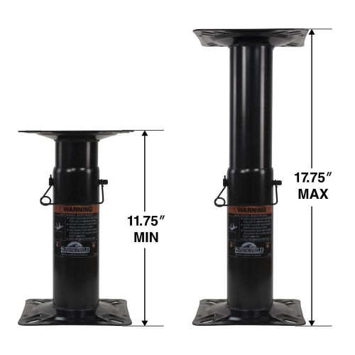 Springfield marine economy adjustable pedestal for boat seat - 12&#034; to 18&#034;