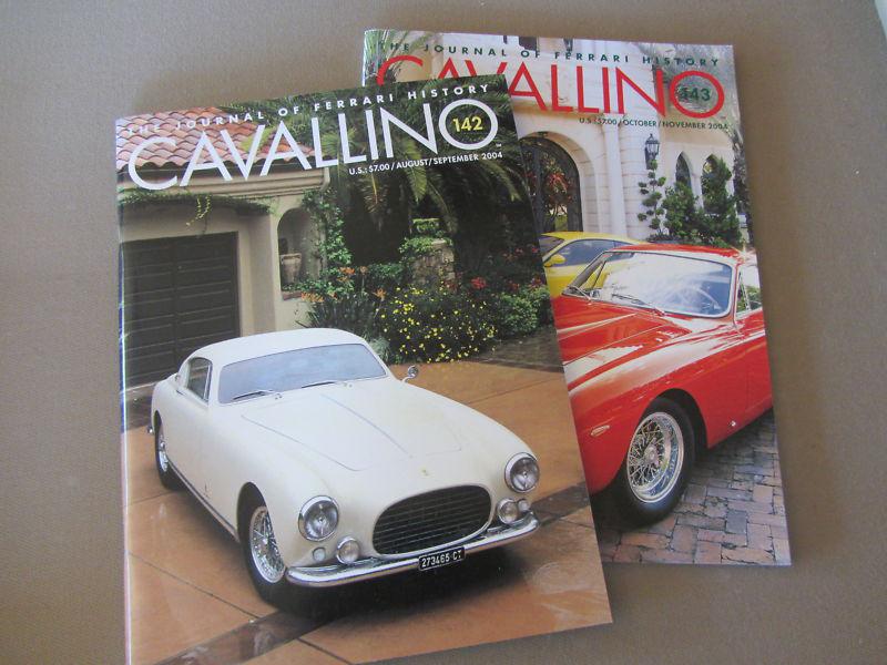 Ferrari cavallino magazine 2 issues 142-143  2004