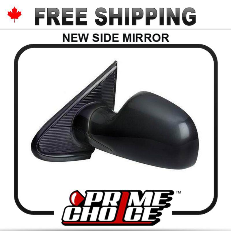 New manual gloss black driver side view mirror left door for caravan/voyager van