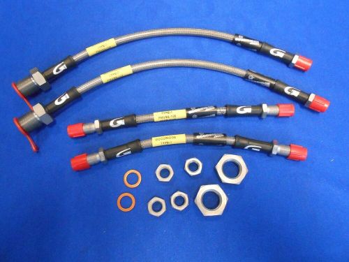 Goodridge clear stainless brake hose kit for classic mini cooper 1991-2000