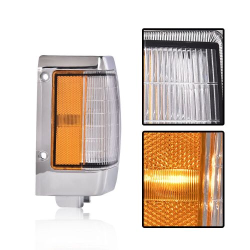 Fit for 1990-1997 nissan d21 parking corner side marker signal light lamp chrome