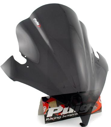 Puig racing windscreen dark smoke for yamaha fz6 fz-6 2007-2010