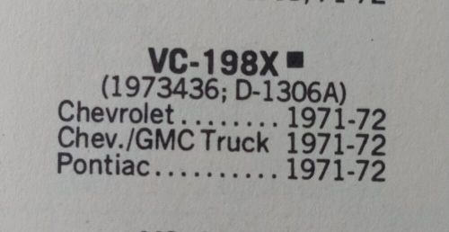 Nos 1971 1972 chevrolet camaro chevelle nova v8 distributor vacuum advance filko