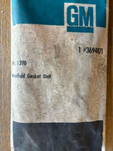 Nos gm 3694871 chevrolet 235 - 261 manifold gasket set