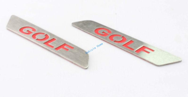 2 pcs red chrome seat lift wrench insert trim for vw golf mk5 mk6 gti 2006-2012