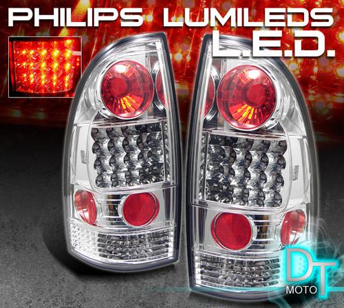 05-08 tacoma pickup philips-led perform clear tail lights lamps left+right