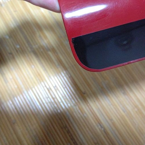 Ae86 levin trueno toyota genuine fuel filler lid red black two-tone