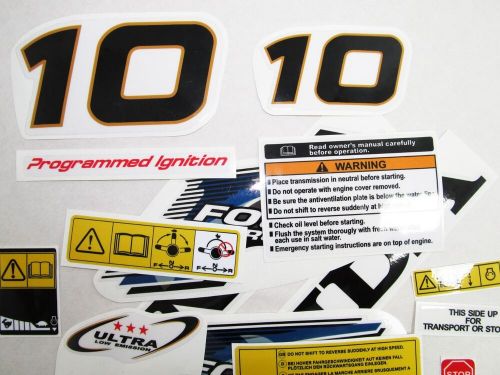 For honda 10 hp outboard. vinyl decal set from boat-moto/ stickers. reproduction