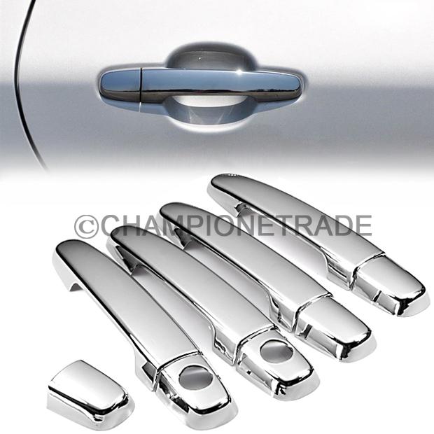 Triple chrome side door handle cover trims for toyota camry prius scion xa 2006