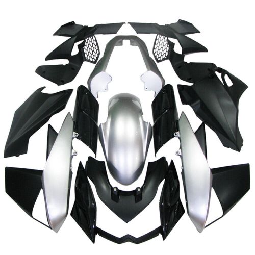 Black silver bodywork for kawasaki z1000 2010 11 2012 2013 motorbike fairing kit