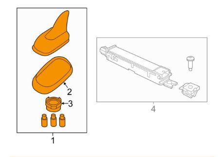 New volkswagen cc roof antenna aerial shark 3c0035507q