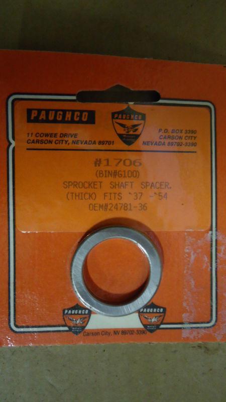 New 37-54 harley davidson knucklehead panhead paughco sprocket shaft spacer 1706