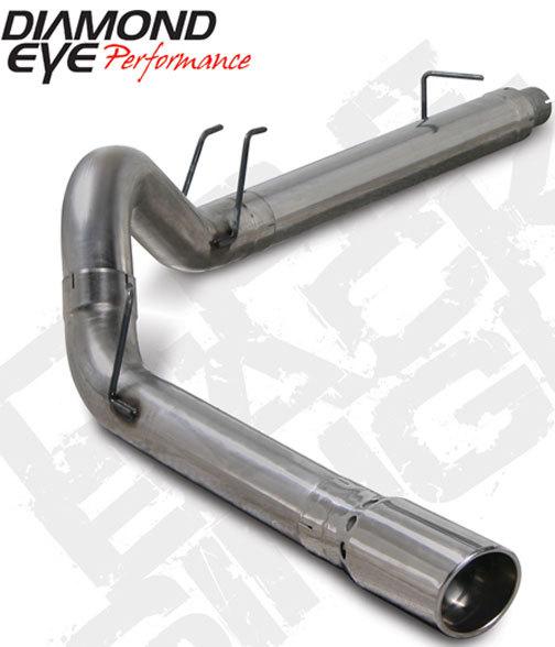 Diamond eye exhaust- 08-10 ford 5" stainless-d.p.f. back single