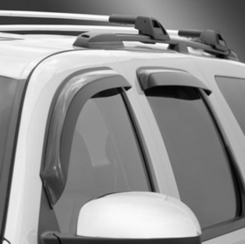 07-14 tahoe/ yukon oem side window weather deflectors smoke tinted 19172621