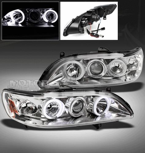 1998-2002 honda accord ccfl halo projector headlight 2000 2001 1pc corner signal