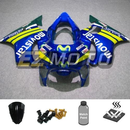 Bodywork fairing kit pack w/ windscreen & bolts for honda cbr600 f4 1999 2000 ab