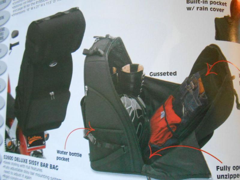 S2600 deluxe sissy bar bag