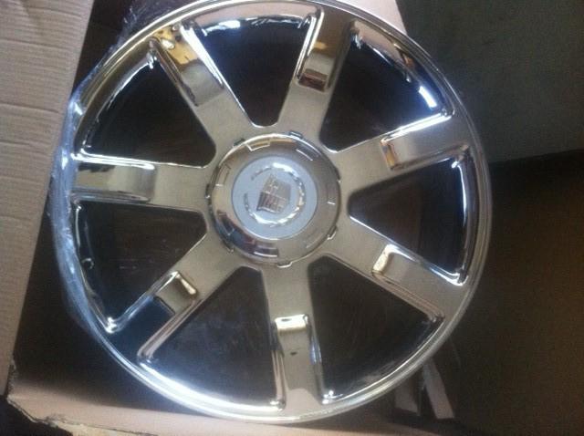 New 24'' cadilac escalade replica chrome wheels 24x10 brand new 6lug gmc chevy