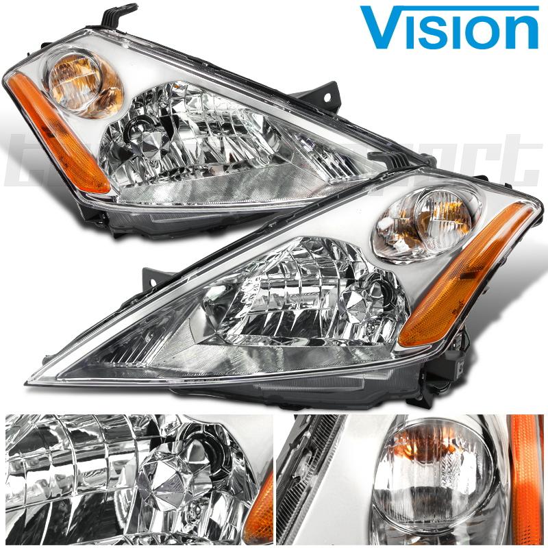 Pair headlight ni2502155 head lamp ni12503155 2003-2007 nissan murano left+right