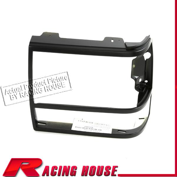 Driver side frame head light lamp door bezel 91-94 ford explorer left black lh