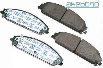 Akebono act1058 brake pad or shoe, front-proact ultra premium ceramic pads