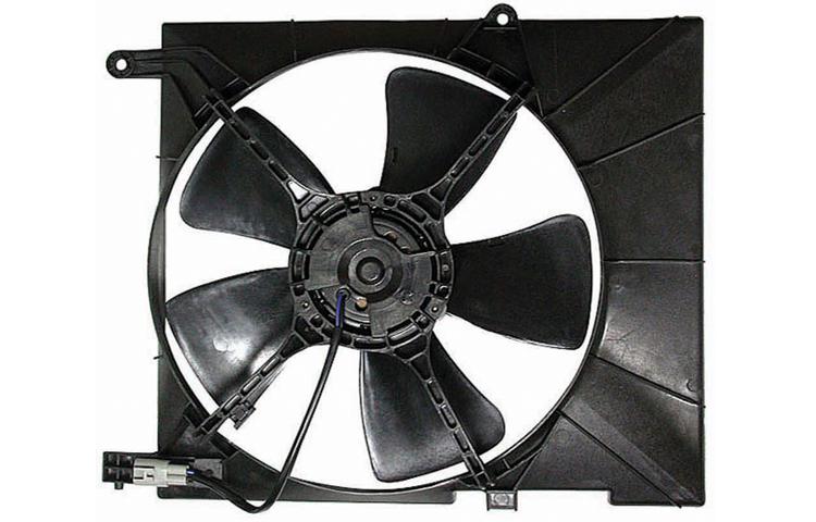 Ac condenser and radiator cooling fan assembly 2005-2008 chevy aveo 96536666