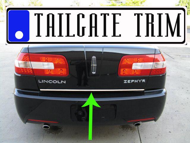 Chrome tailgate trunk molding trim - lincoln