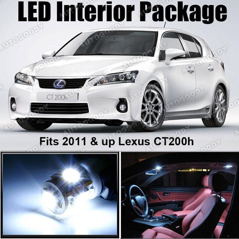 6 x white led lights interior package 2011 lexus ct200h