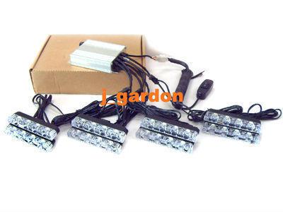 New 8 x 4 led light emergency light strobe light grill light lightbar jd84