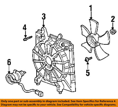 Honda oem 19015rjea01 cooling fan-shroud