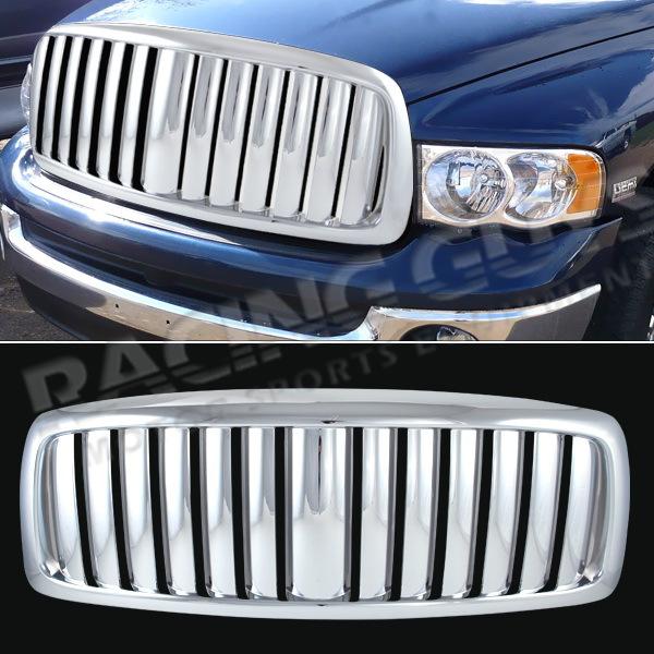 New 02 03 04 05 dodge ram 1500 pick up truck vertical style chrome grille grill