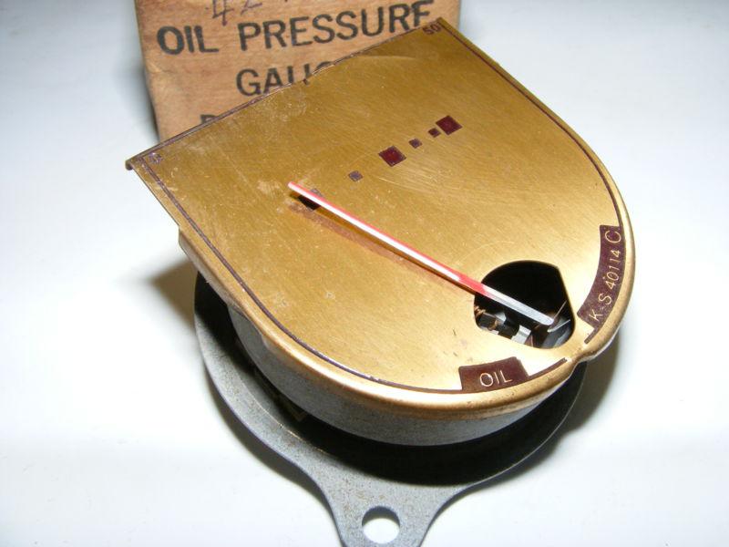 1942 mercury passenger oil pressure gauge nos new old stock 