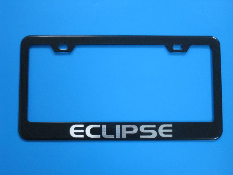 Mitsubishi "eclipse" black license frame 1pc