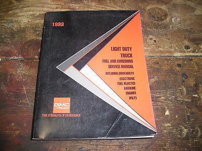 1993 light duty truck fuel and emissions factory issue repair manual