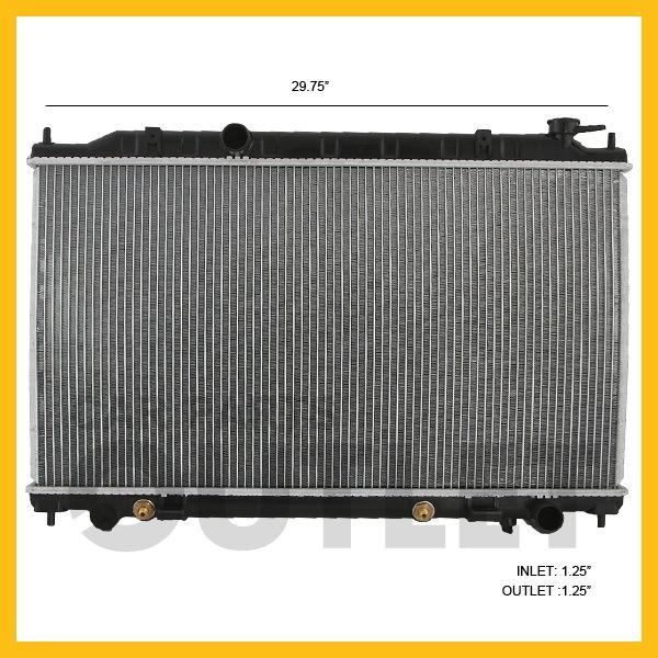 02-06 altima radiator ni3010190 for 214608j100 2005 maxima 3.5 v6 5spd auto 2415