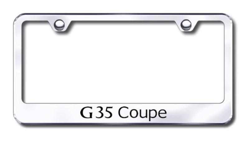 Infiniti g35 coupe  engraved chrome license plate frame made in usa genuine