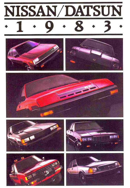 1983 nissan / datsun brochure-280zx-maxima-200sx-pickup