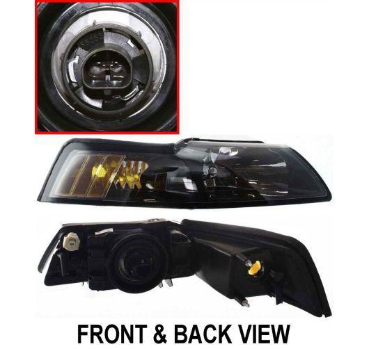 01-04 ford mustang head light lamp replacement right passenger side assembly r/h