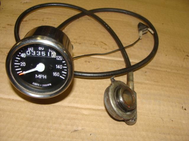 Harley sportster ironhead shovelhead 2.5" mini speedo speedometer & drive