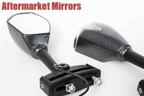 Integrated turn signal mirror for triumph daytona tt600 675 tt trophy ducati