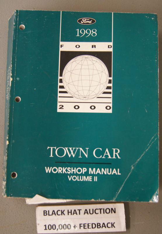 1998 ford town car factory shop service repair manual volume 2 only  bls-4838