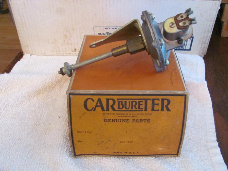 Carter carbureter carburetor 202-43s fuel pump? 12 volt nib