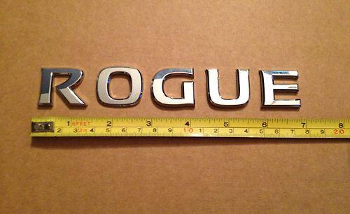 Used in great condition oem rear "rogue" emblem for 2008-1012 nissan rogue model