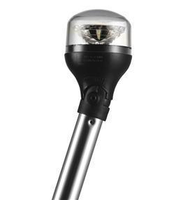 Attwood led folding pole anchor light w/articulating anti-glare head 5570-54-1